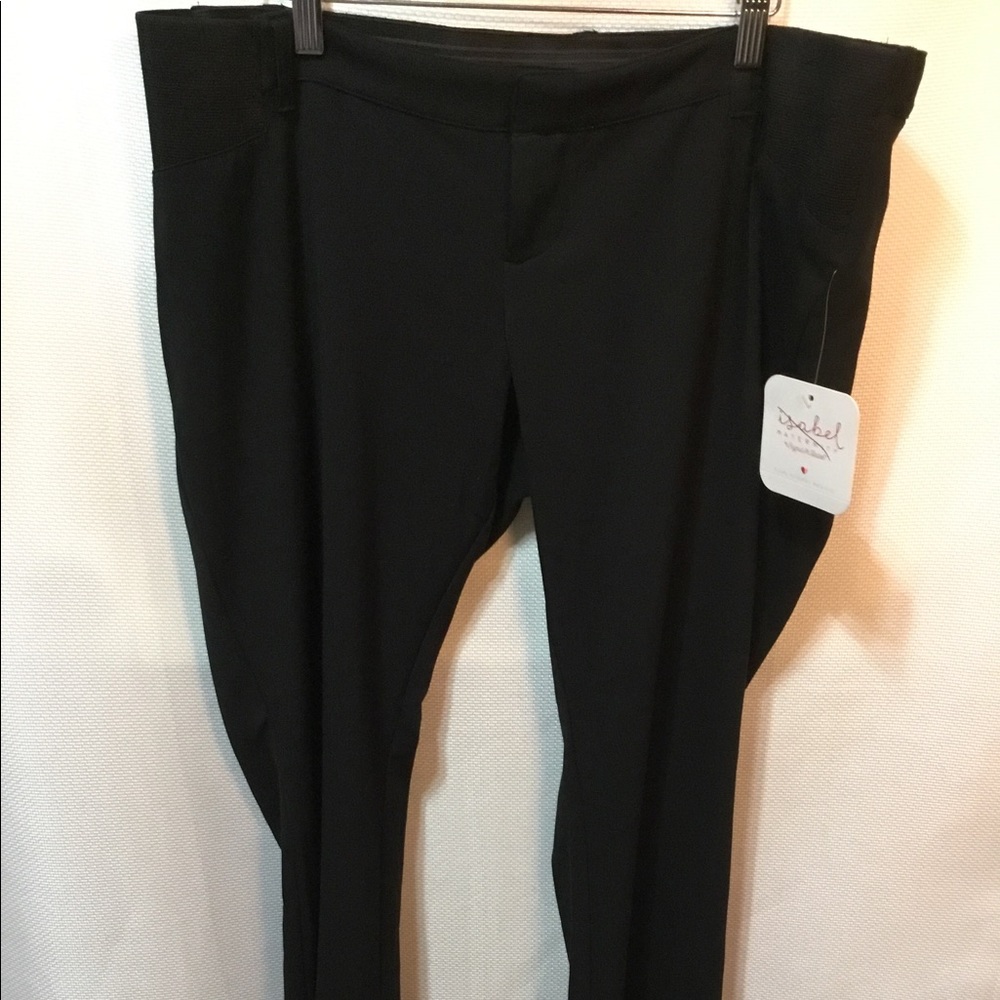 NWT Isabel Black Maternity Dress Pants Size 12